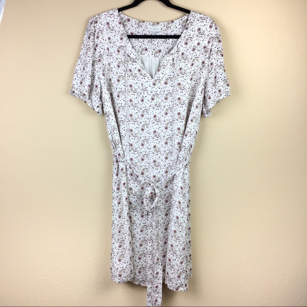 SOLD! Lucky Brand Floral Dress with Belted Waist